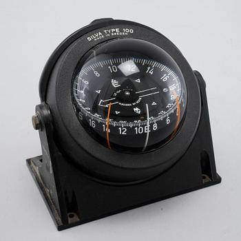 A ship compass by Silva, "Type 100", Sweden, 20th century.