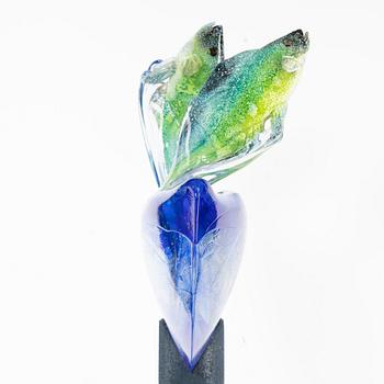 Kjell Engman, "Hoppande fiskar", Kosta Boda.