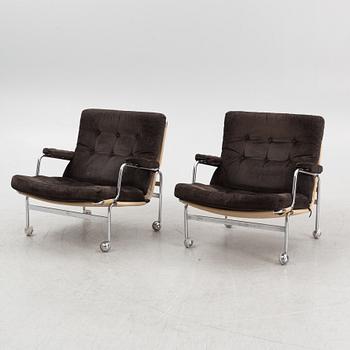 Bruno Mathsson,  a pair of "Karin" armchairs, DUX.