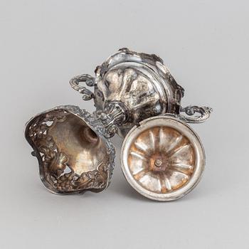 Gustaf Folcker, a silver sugar bowl, Stockholm 1860.