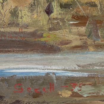 GRETA GERELL, oil on canvas, signed and dated -35.
