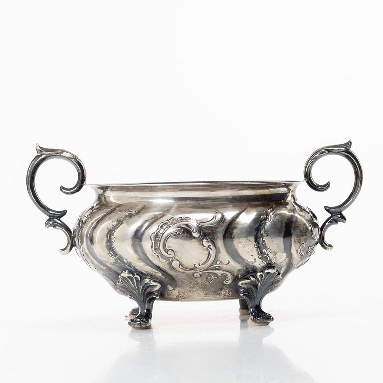 Karl Almgren, a Rococo style silver sugar bowl, Stockholm 1939.