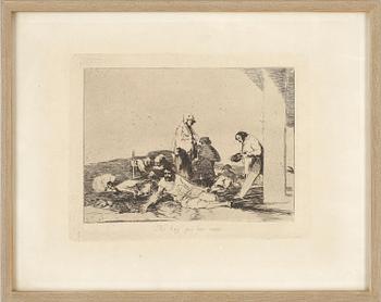 Francisco Goya Y Lucientes · FRANCISCO GOYA Y LUCIENTES, efter, etsning.