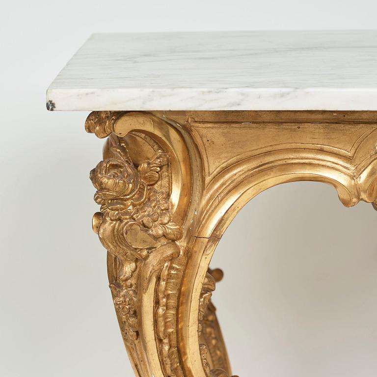 A Swedish Royal Rococo mid 18th century table, belonged to Lovisa Ulrika (Queen of Sweden 1751-1771).