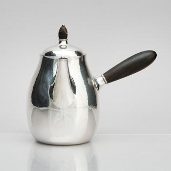 Georg Jensen, kaffeservis, 3 delar, sterling silver, Köpenhamn, Danmark, efter 1945, design nr 80A.