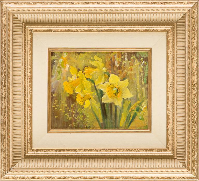 Venny Soldan-Brofeldt, oil on board, signed and dated -45.