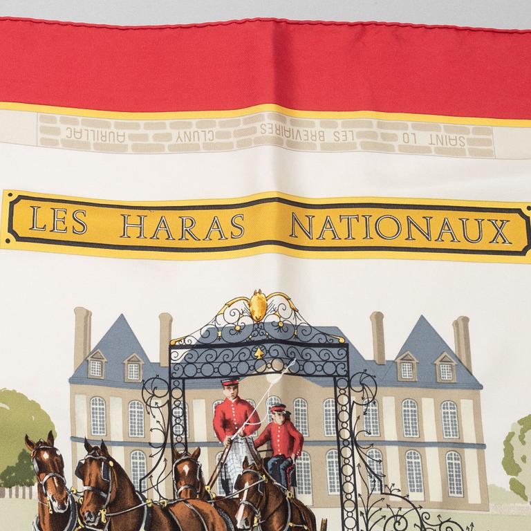 Hermès, scarf, "Les Haras Nationaux".