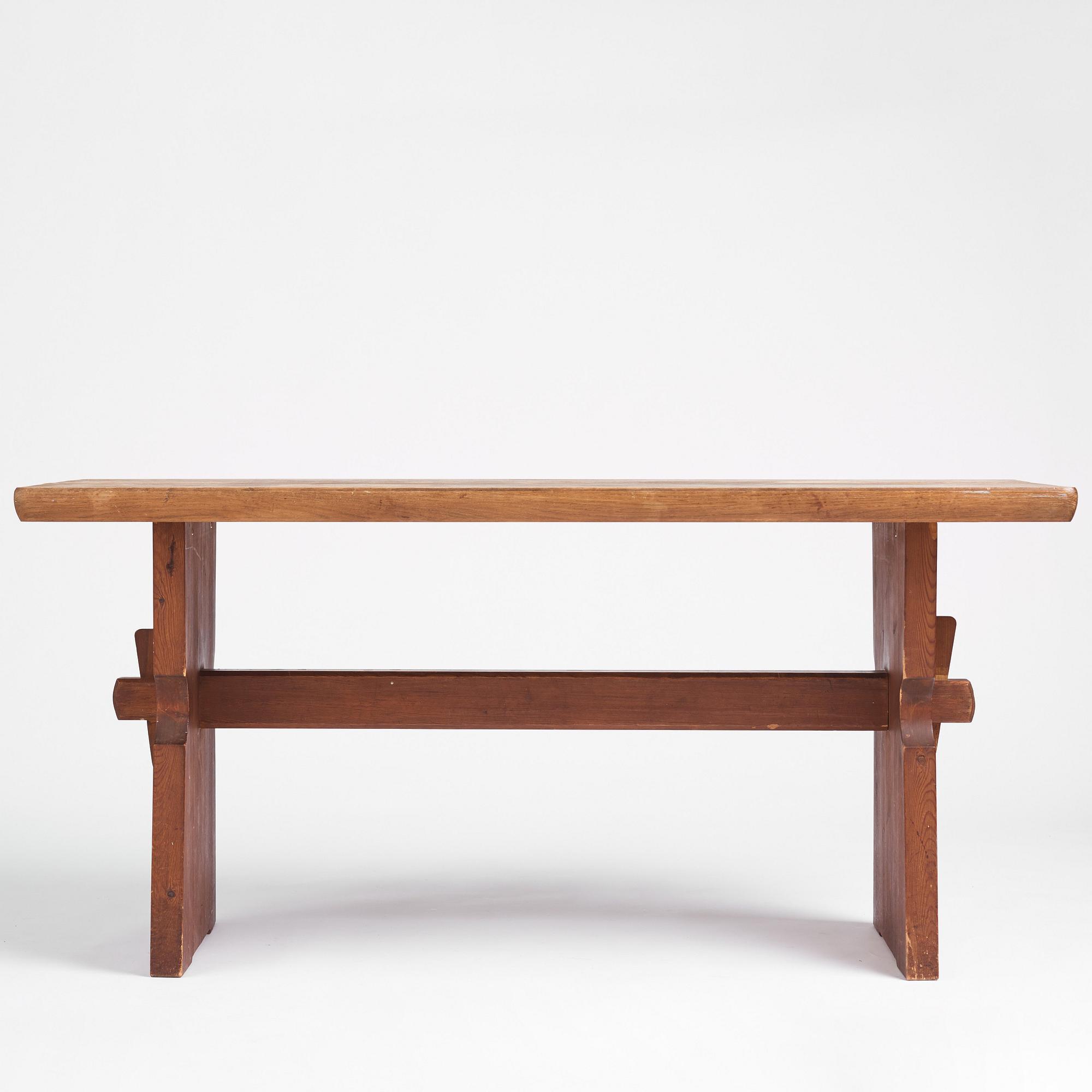 Axel Einar Hjorth, an oak and pine table 'Wärmdö', Nordiska Kompaniet, Sweden 1930s.
