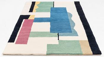 Fernand Léger, efter, matta, "Blanc", handknuten ca 262 x 138 cm, bakidan med broderad signatur: LEGER.