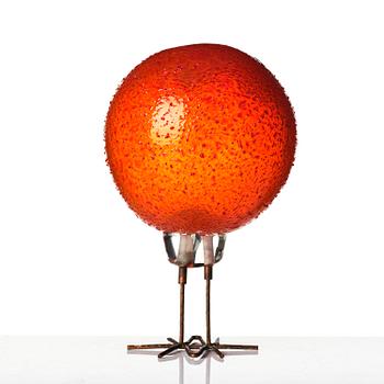 Alessandro Pianon, skulptur, "Pulcino", fågel, glas, Vetreria Vistosi, Italien, 1960-tal.