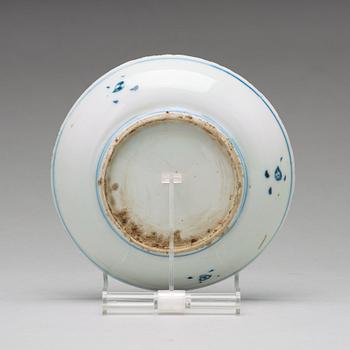 A set of nine blue and white dishes, Ming dynasty Tianqi/Chongzhen, 17th Century.