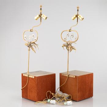 Bordslampor, ett par, 1900-talets senare del.