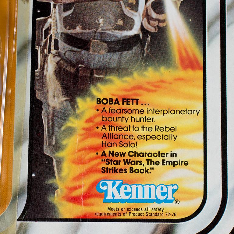 STAR WARS, Boba Fett 21 back-B, Kenner 1979.