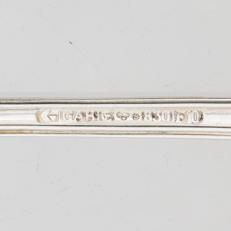 A Swedish silver cutlery set, model "Olga", GAB, Eskilstuna 1974-1981 (24 pieces).