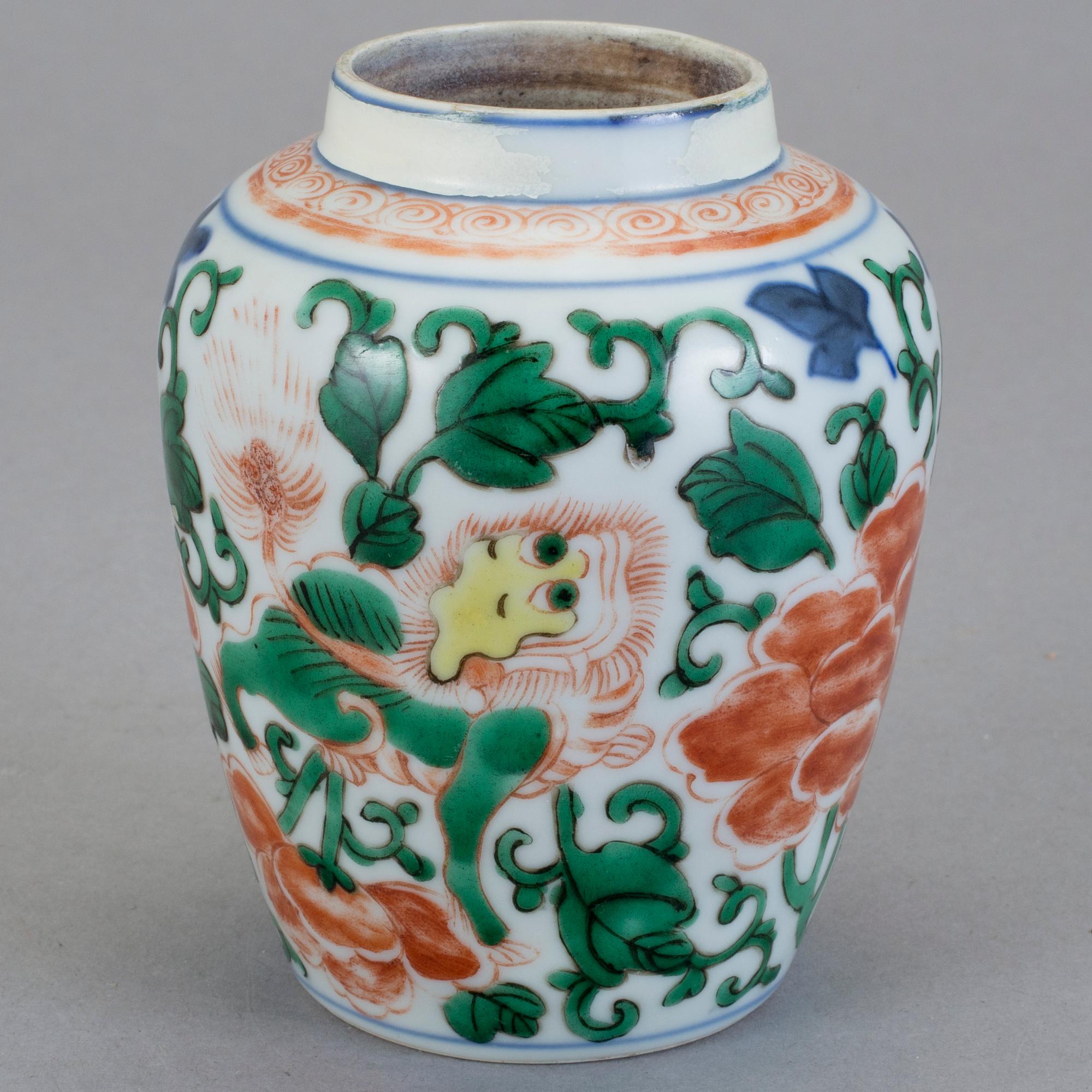 KRUS, porslin, Kina, Transition, 16/1700-tal.