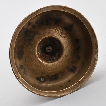 LJUSSTAKE, mässing, 1700-tal.