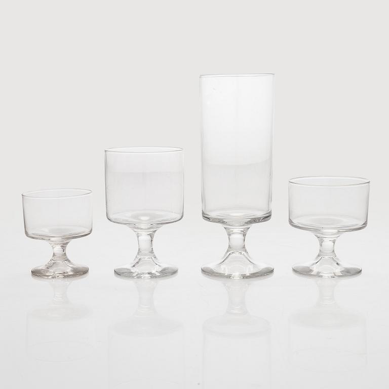 Tapio Wirkkala, glasservis, 45 delar, "Marski" Iittala.