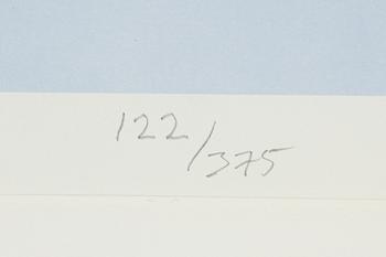 Yrjö Edelmann, lithograph in colours, 2001, signed 122/375.