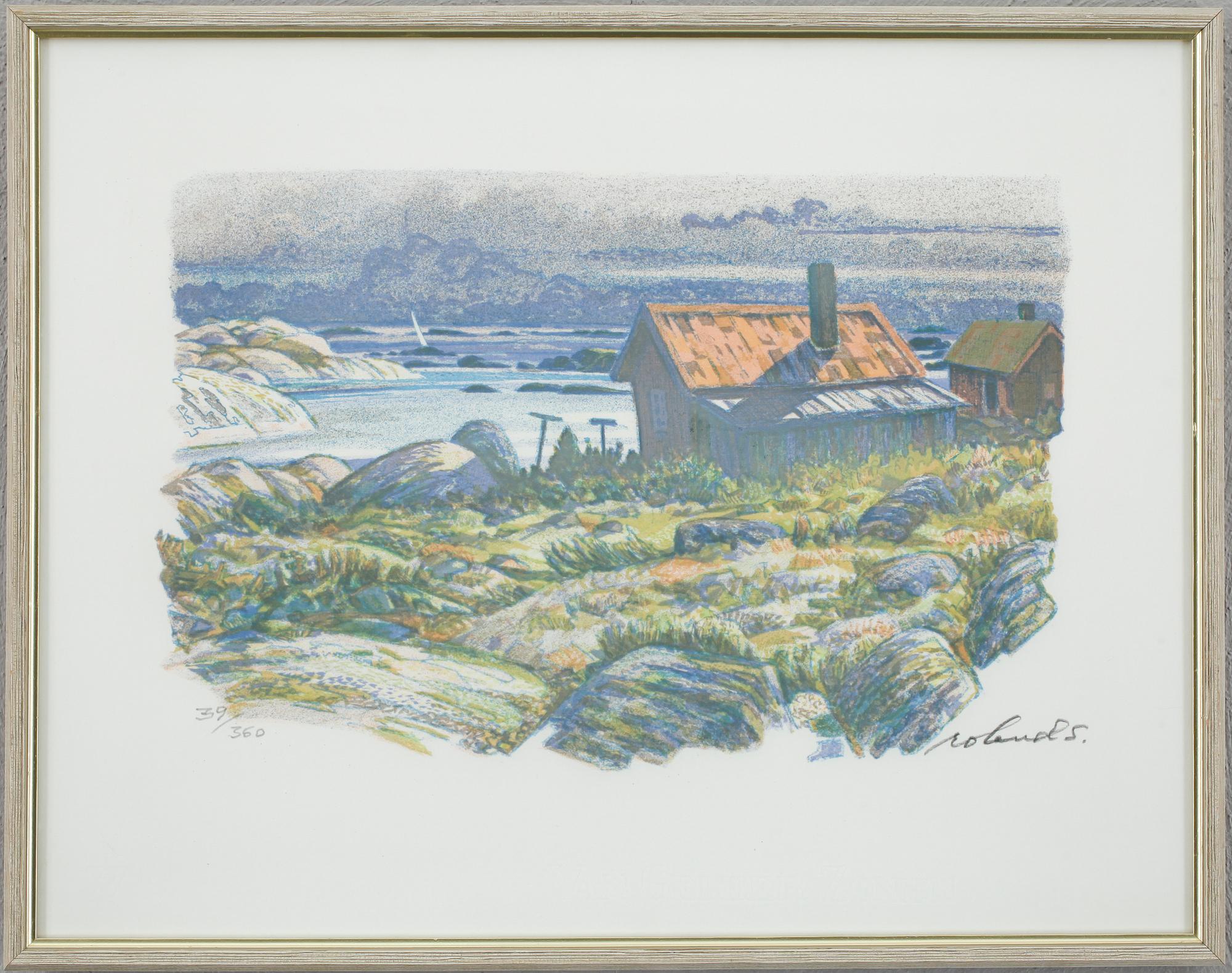 ROLAND SVENSSON, färglitografi, signerad, numrerad 39/360.
