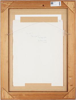 NELL WALDEN, mixed media on paper, signed and dated -72.