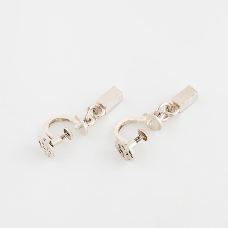 WIWEN NILSSON, Lund, 1959, a pair of earrings.