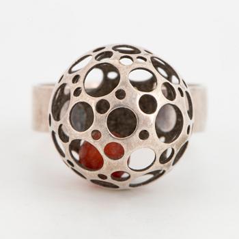 LIISA VITALI, ring, sterlingsilver med kula.