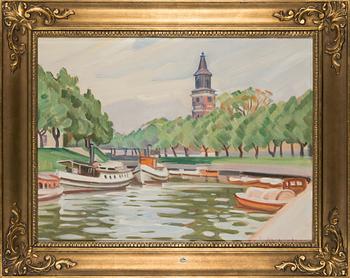 Ali Munsterhjelm, oil on canvas, signed.