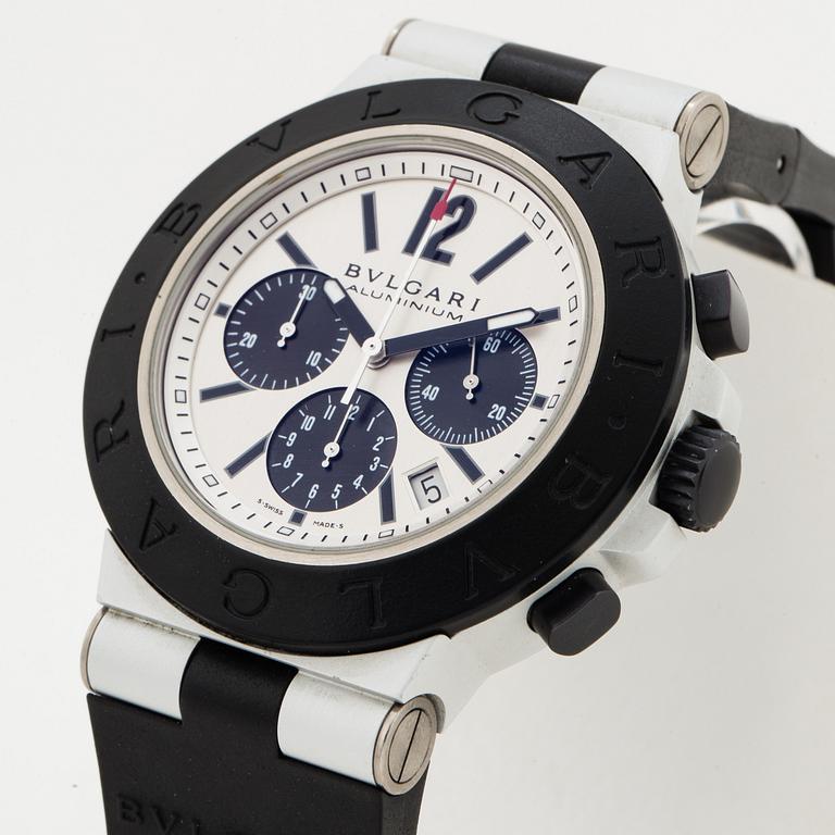 BVLGARI, Diagono, chronograph, wristwatch, 42 mm.