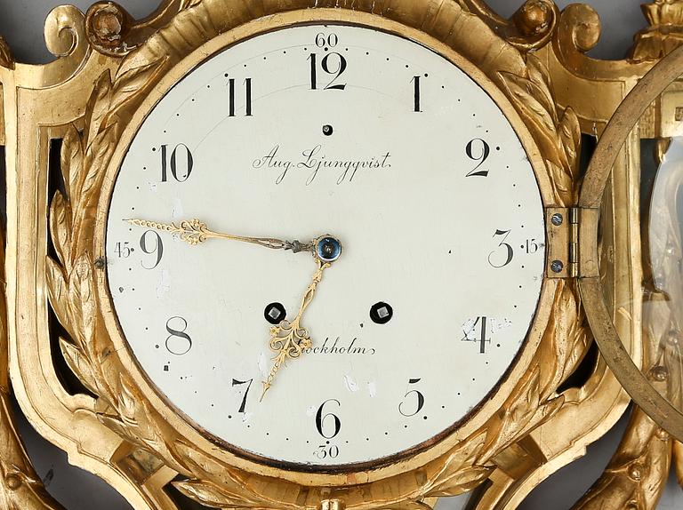 VÄGGPENDYL, gustaviansk stil, 1900-talets första hälft.