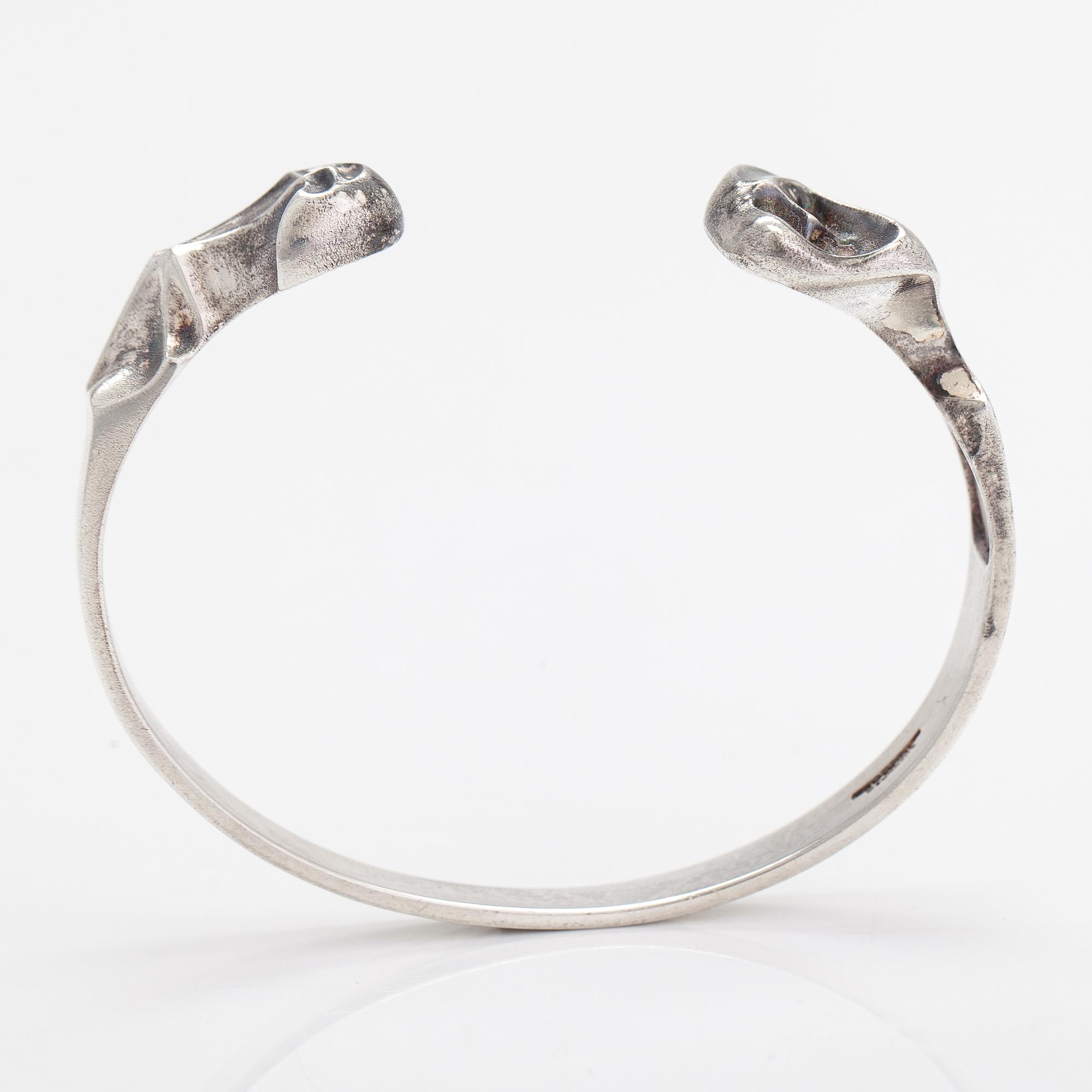 Björn Weckström, A sterling silver bracleet "Apollo". Lapponia 1978.