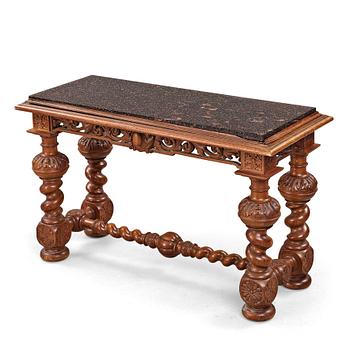 A Swedish 19th century porphyry top table.