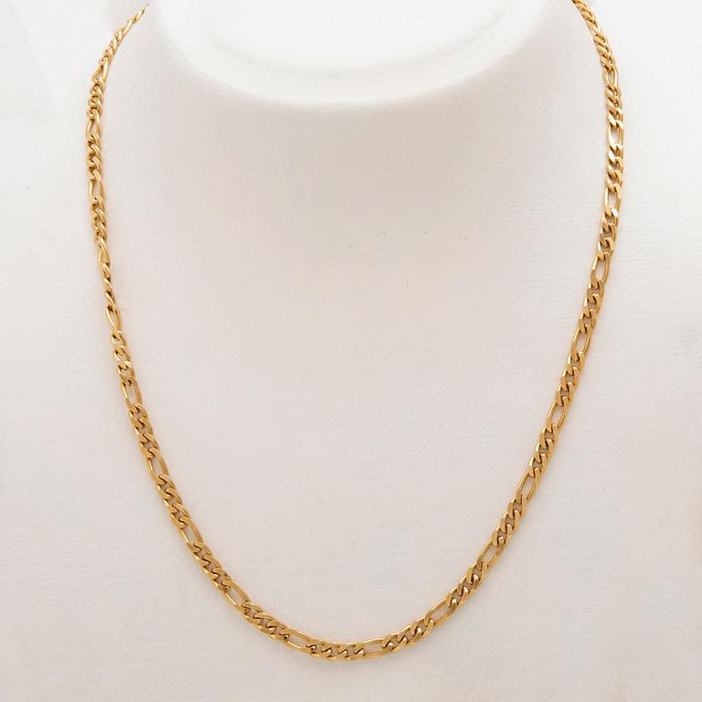 An 18K gold necklace from Arezzo Italy.