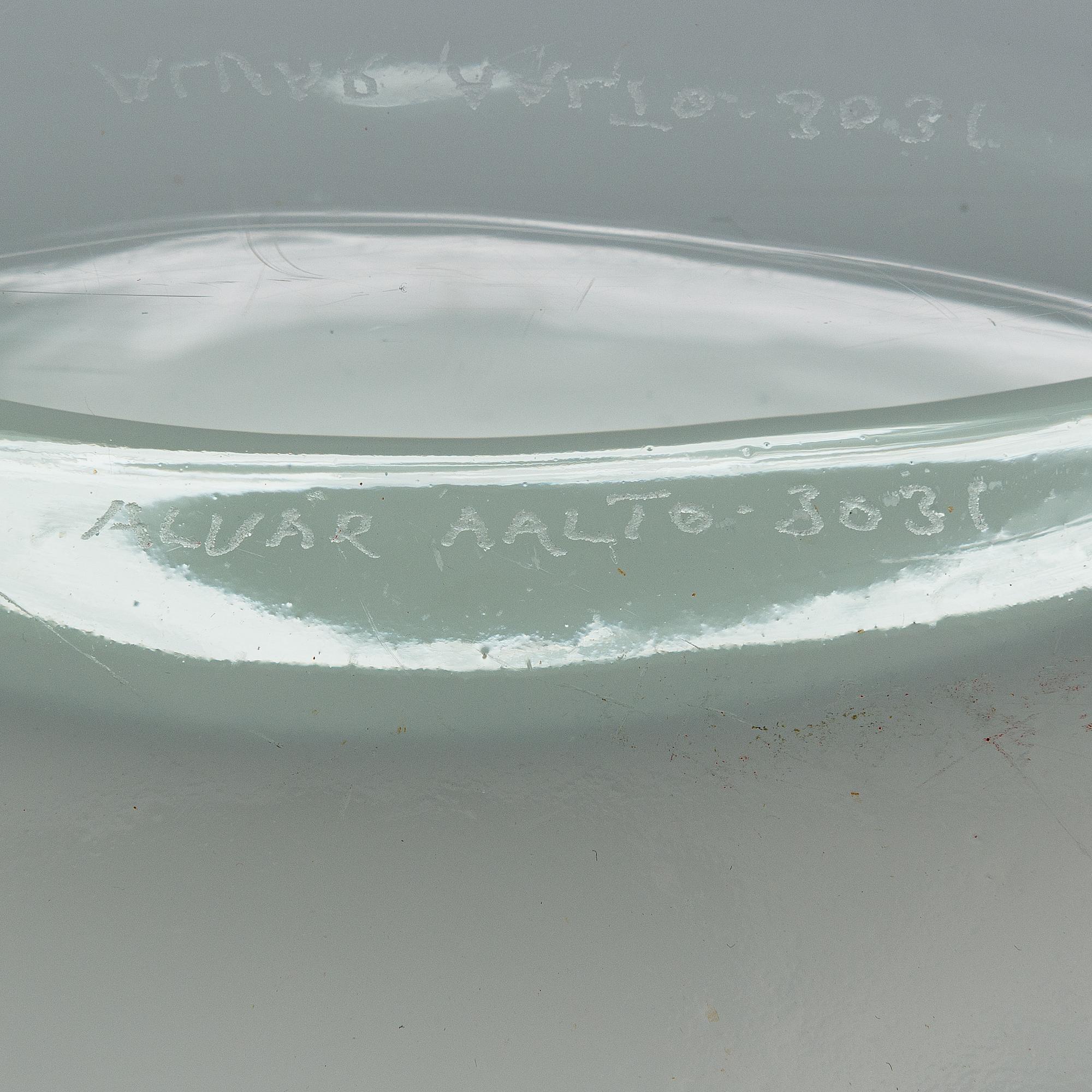 Alvar Aalto, vas, modell 3031, signerad Alvar Aalto 3031.