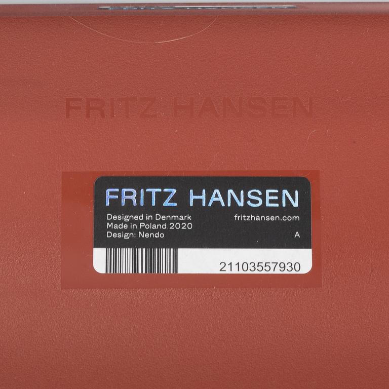 Nendo, a set of six model 'N02-10 Recycle chairs, Fritz Hansen, Denmark, 2020.