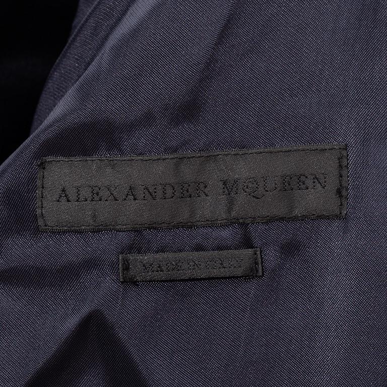 ALEXANDER MCQUEEN, a wool and silk mix bomber jacket, italian size 54. 2018.