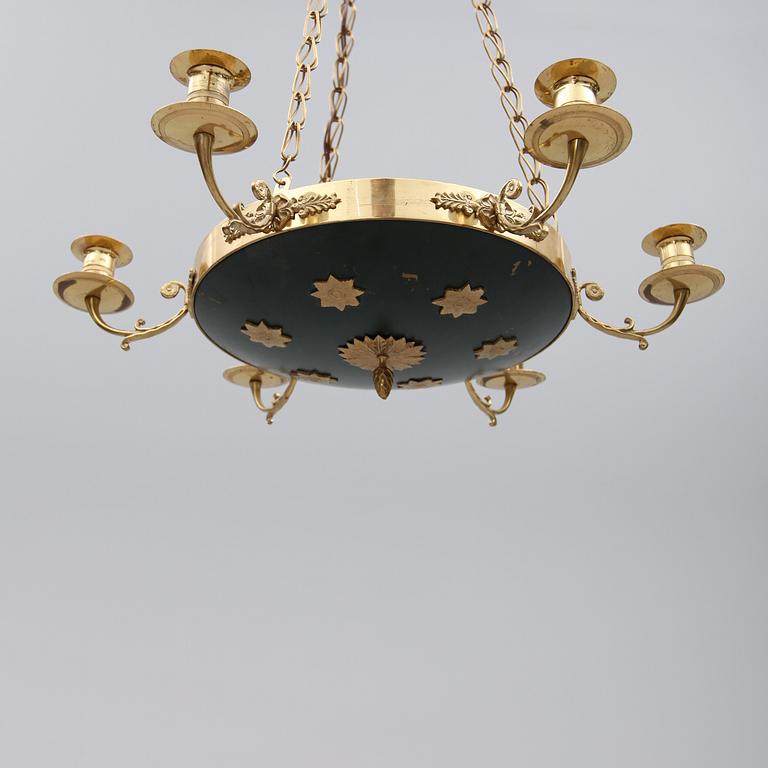 AMPEL, empirestil, 1900-mitt. Höjd ca 60 cm.