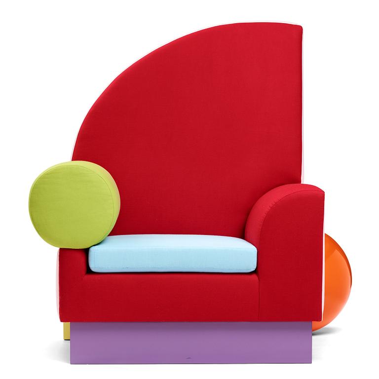 Peter Shire, An early "Bel air" easy chair, Memphis Milan, post 1982.