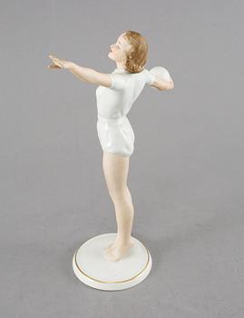 FIGURIN, porslin, art deco, Kurt Steiner, Schaubach, Tyskland, 1900-talets mitt.