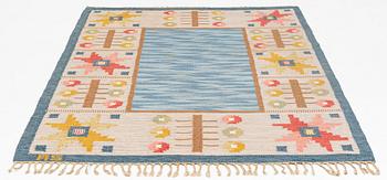 Astrid Sampe, attributed, a carpet, flat weave, ca 249,5 x 164 cm, signed AS.