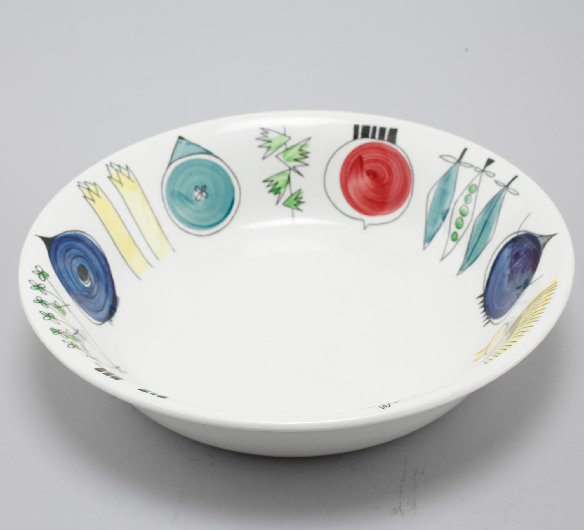 Four pieces of tableware by Marianne Westman for Rörstrand, model "Picknick", 1956-69.