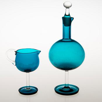 NANNY STILL, Nine 1960s 'Harlekiini' glass objects for Riihimäen Lasi, Finland 1958-1968.