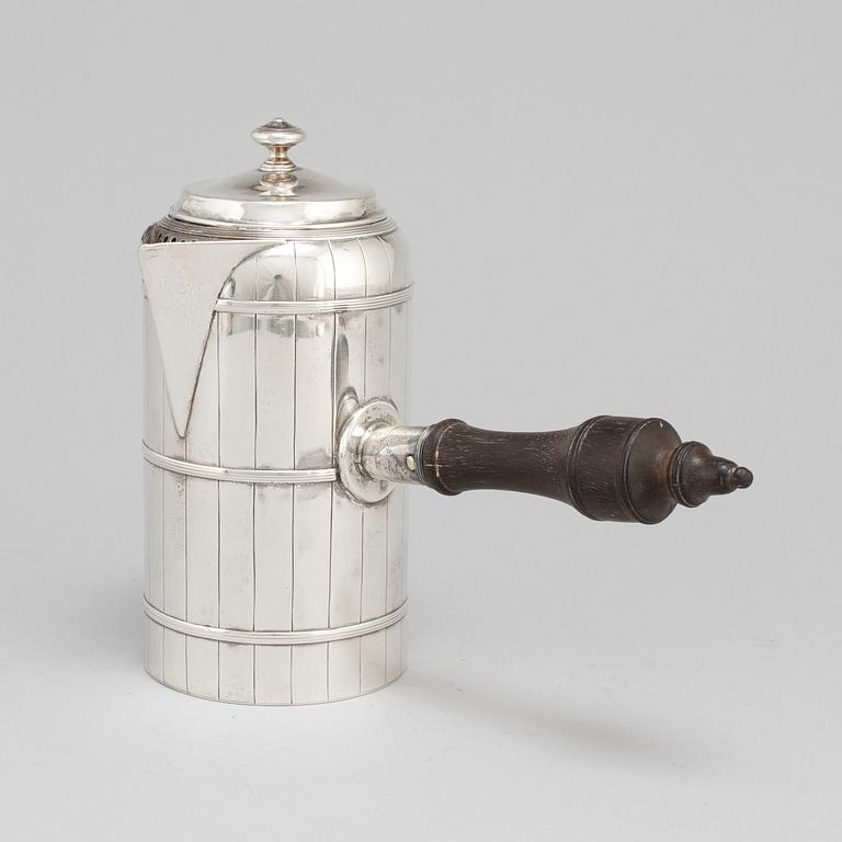 An English 18th century silver jug, mark probable of John Köhler, London 1793.