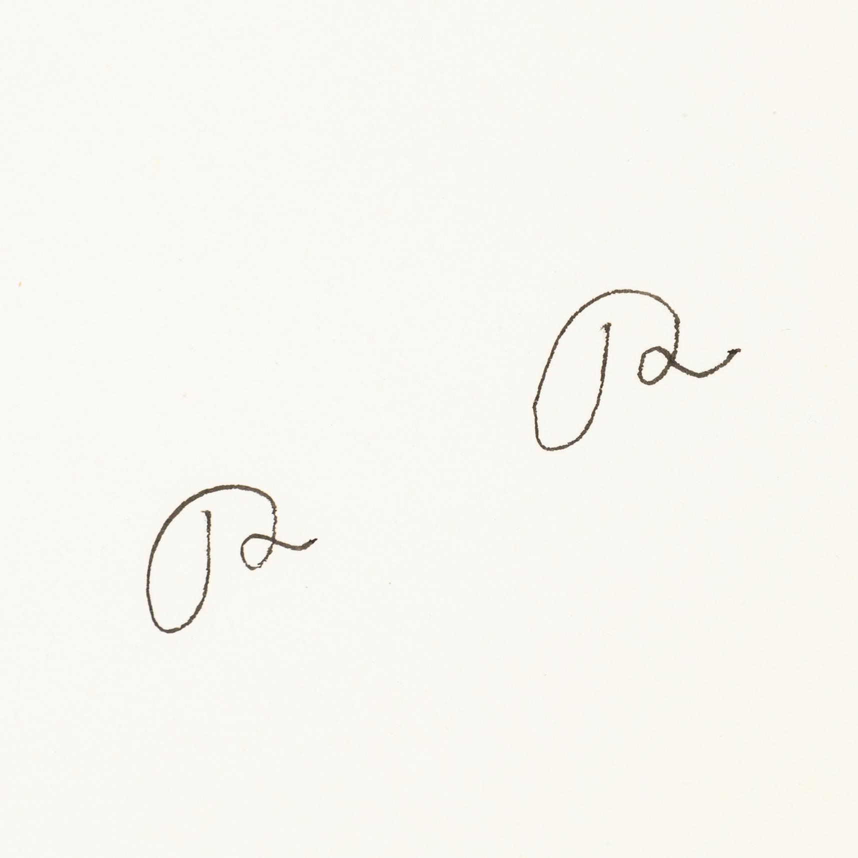 Roger Risberg, indian ink drawing, signed. Executed in 2008.
