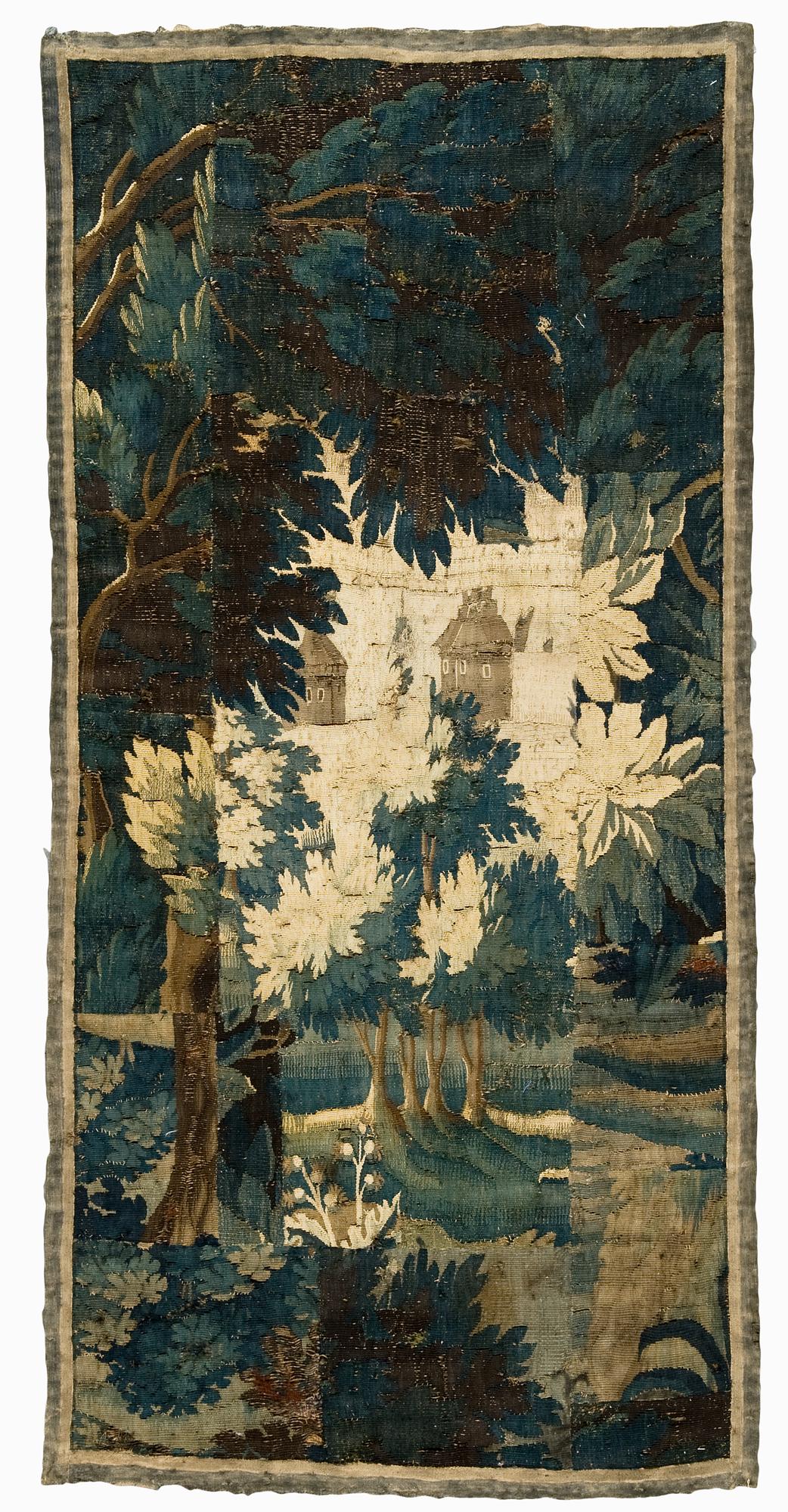 VÄVD TAPET, fragment. Gobelängteknik. 175x85 cm. Flandern 1600-talets andra hälft.