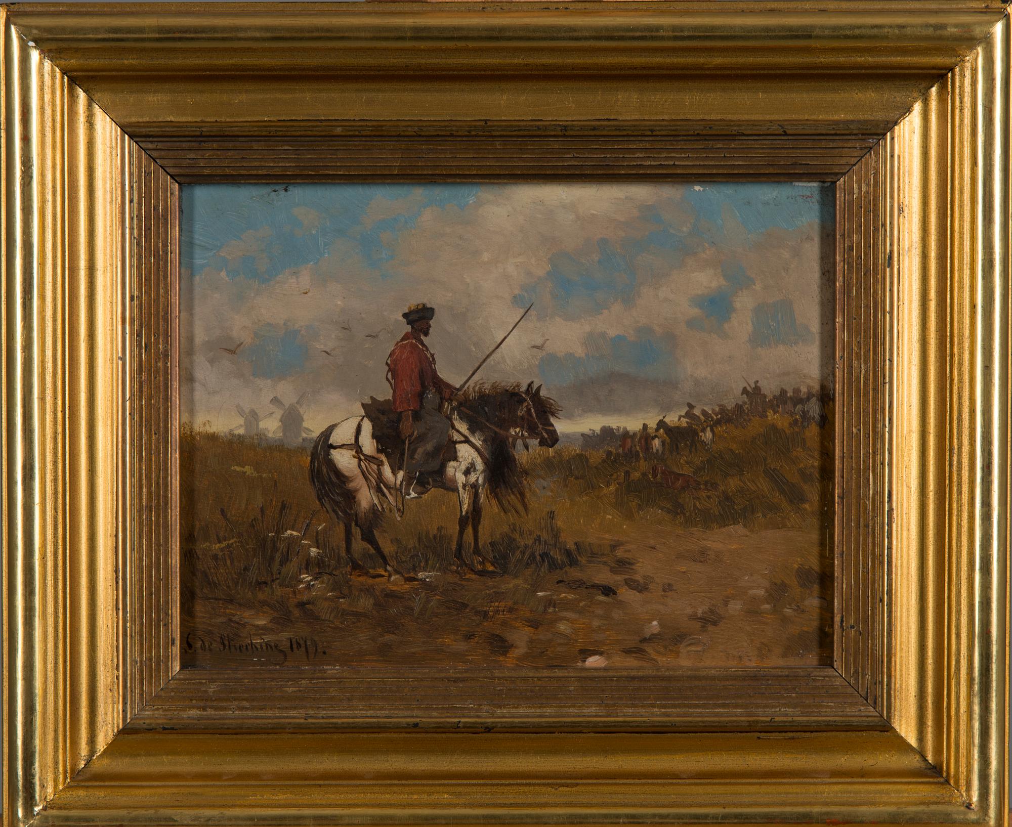 OIDENTIFIERAD KONSTNÄR, olja på skiva, signerad och daterad 1849.