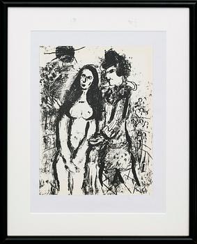 MARC CHAGALL, lithographe, unsigned, from Chagall Lithographe II, 1963.