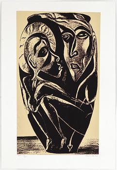 CHANNA BANKIER, mapp med 8 färgserigrafier, signerade och numrerade EA 7/25 .