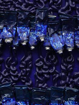 Arman (Armand Pierre Fernandez), ”Monochrome accumulation no 2505 (Ultramarin blue)”.