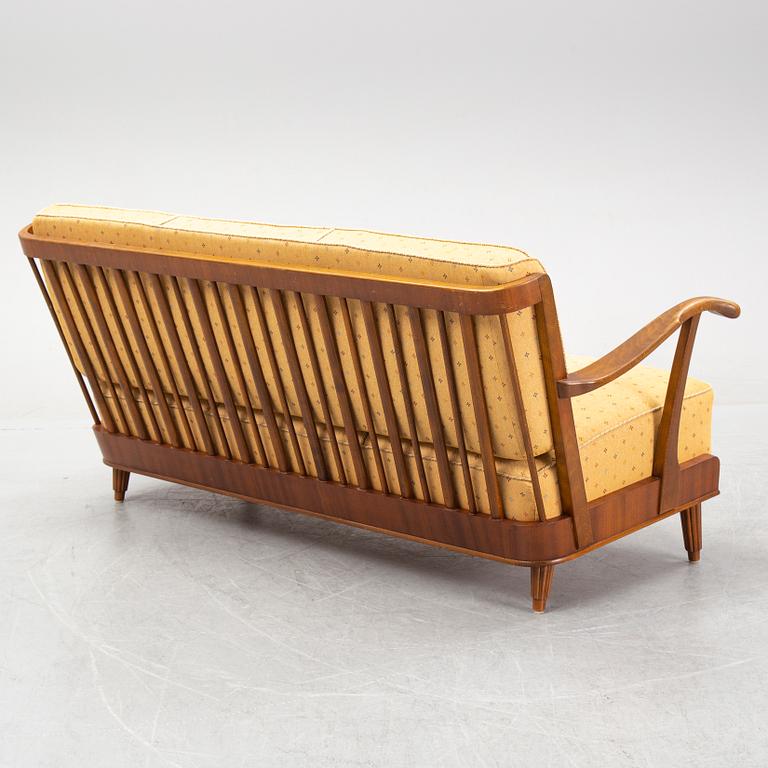 Svante Skogh, soffa, Swedish Modern, Förenades möbler, Linköping, 1940-tal.
