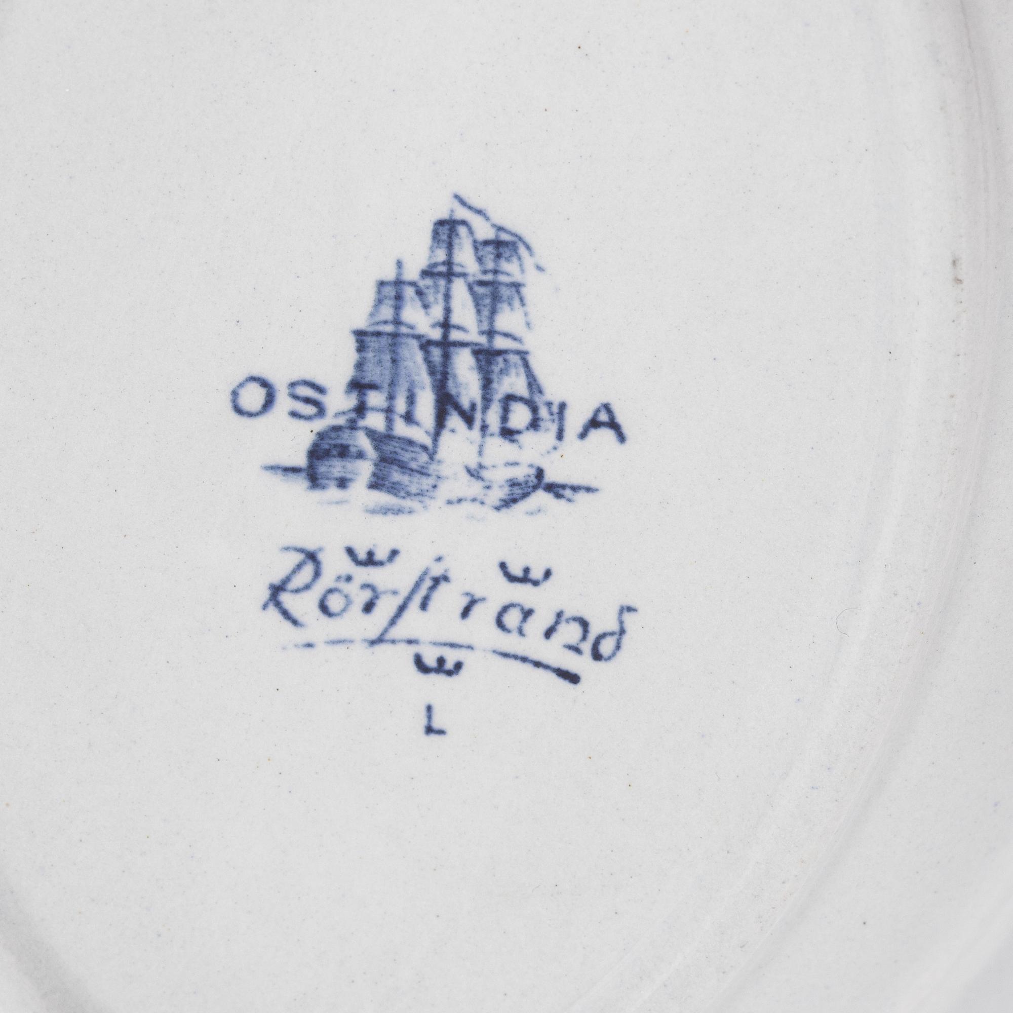Matservis, porslin, 55 delar, "Ostindia", Rörstrand.